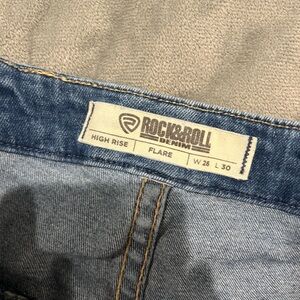 rock and roll high rise flare jeans